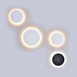 Круглый настенный светильник, варианты размеров и цветов