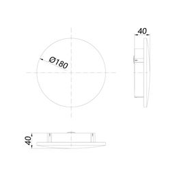 Светильник настенный GW CIRCUS черный, 3000K, GW-8663L-9-BL-WW