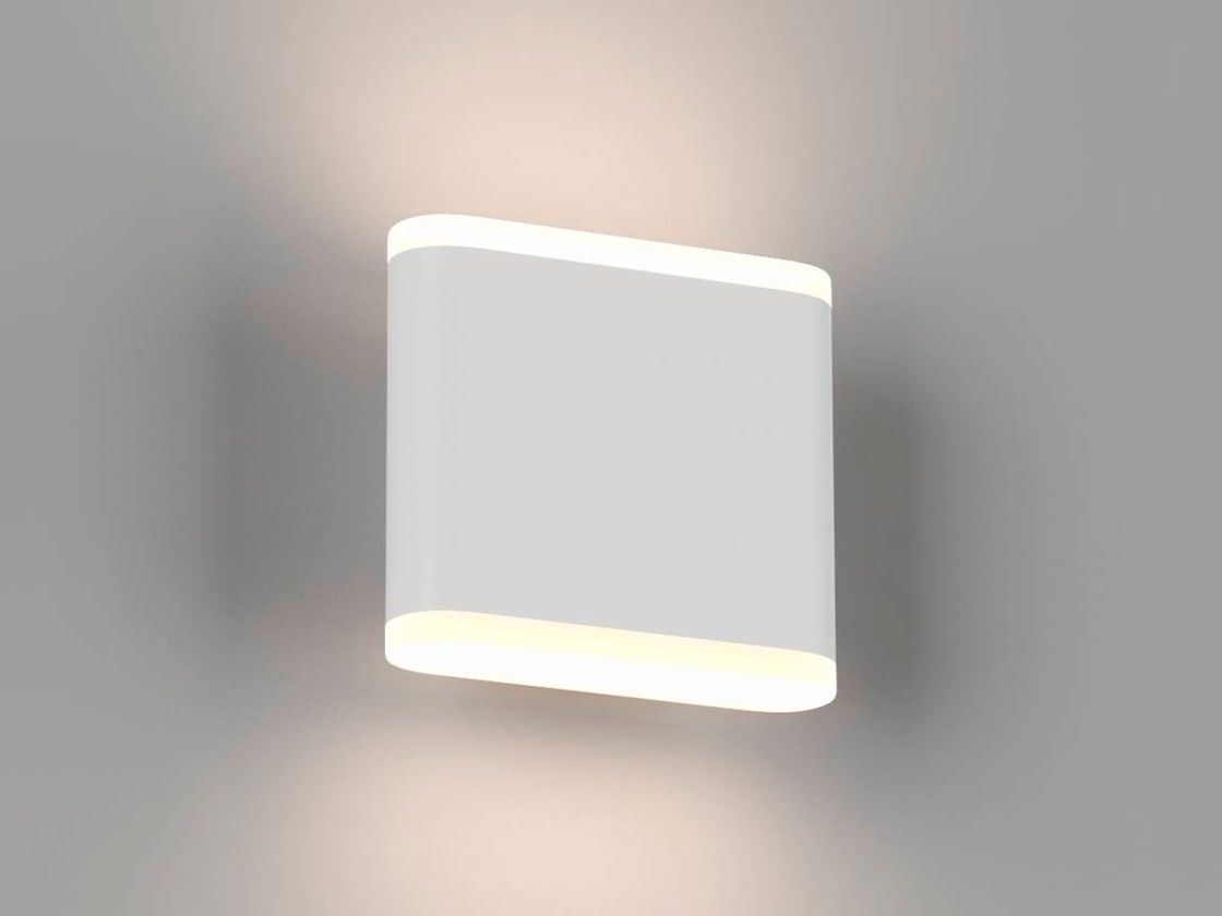 Настенный светильник белый, свечение вверх и вниз