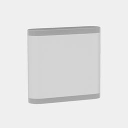 Белый настенный светильник, вид под углом