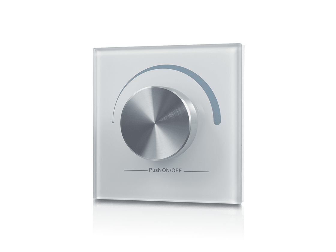 Лицевая сторона панели с валкодером, белый корпус