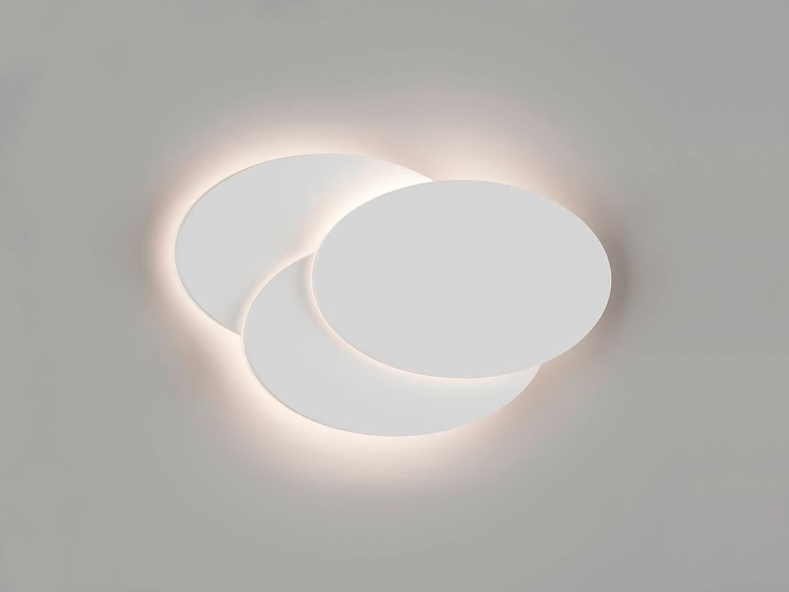 Настенный светодиодный светильник белый, свечение по контуру