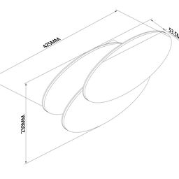 Светильник настенный GW O-SHADE белый, GW-6809R-12-WH-WW