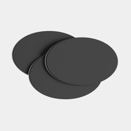 Черный настенный светильник DesignLed, вид спереди, круглый