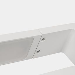 Крупный план крепежных винтов и рассеивателя