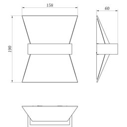 Светильник настенный GW FRONT, GW-1050-7-WH-WW