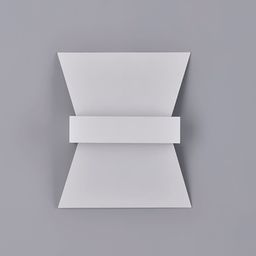 Белый настенный светильник GW, вид спереди