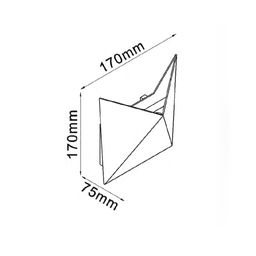 Схема настенного светильника, размеры 170×170×75 мм