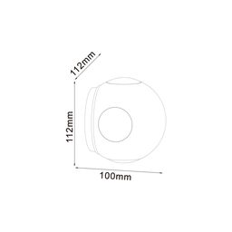 Светильник настенный GW SFERA-DBL белый, 3000K, GW-A161-4-4-WH-WW