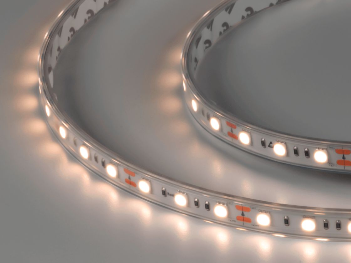 Светодиодная лента LUX, 5050, 60 LED/м, 14,4 Вт/м, 12В, IP65, Нейтральный белый (4000K), DSG560-12-NW-65