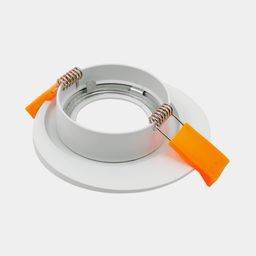 Встраиваемая рамка MR16 матовая белая, вид сверху