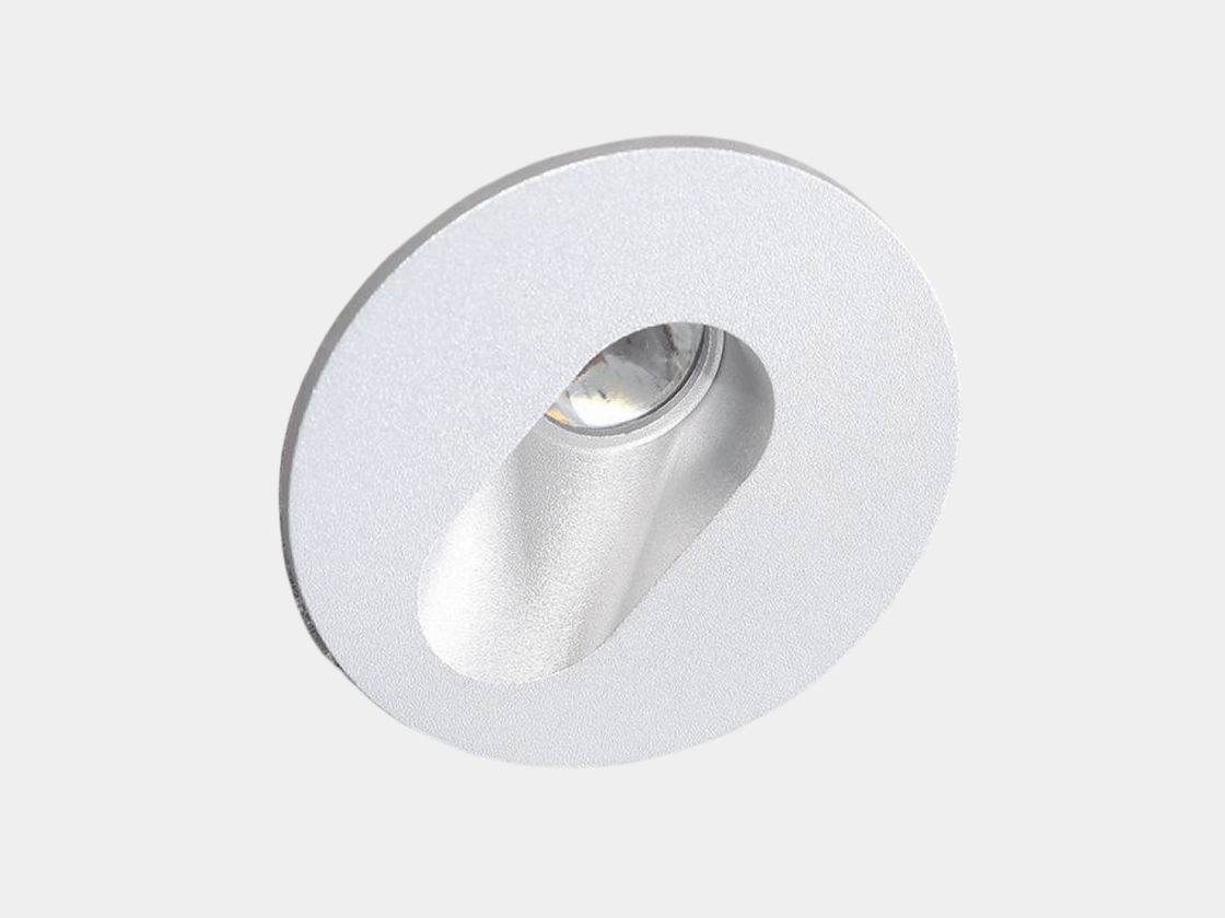 Встраиваемое бра FLOOR R серебро, вид спереди