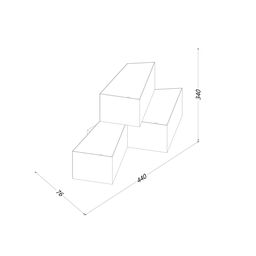 Светильник настенный GW PALMIRA белый, 9 Вт, 3000K, GW-1101-3-9-WH-WW