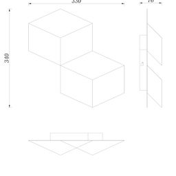 Светильник настенный GW PALMIRA 6 Вт, GW-1101-2-6-BL-NW