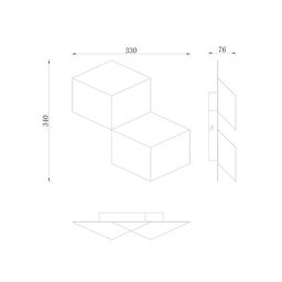 Светильник настенный GW PALMIRA 6 Вт, GW-1101-2-6-BL-NW