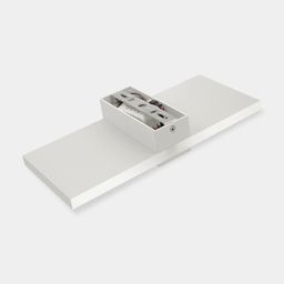 Настенное бра KASPER белое, вид сзади