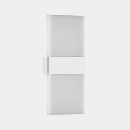 Бра KASPER белое, фронтальный вид корпуса