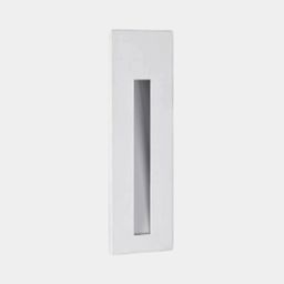 Встраиваемое настенное бра белое, прямоугольная лицевая панель