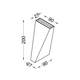 Светильник настенный GW METEOR 6 Вт, 3000K, GW-A807-6-BL-WW