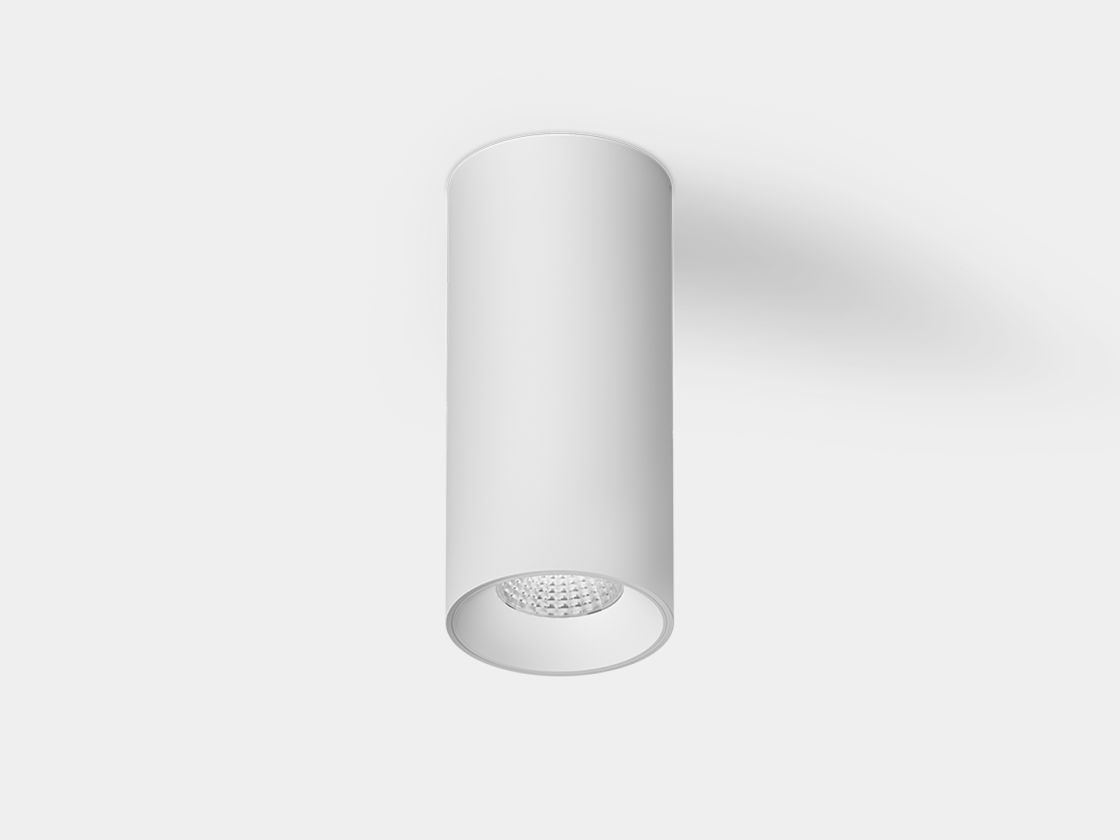 Накладной светильник Villy белый цилиндрический вид снизу