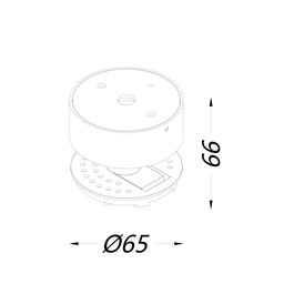 Крепление сменное М3 для светильников VILLY, поворотное накладное, цвет Белый, VL-M3-WH
