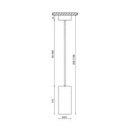Чертеж подвесного крепления Villy с размерами