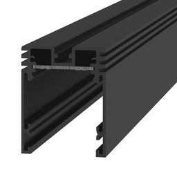 Сечение алюминиевого трека SY черного цвета