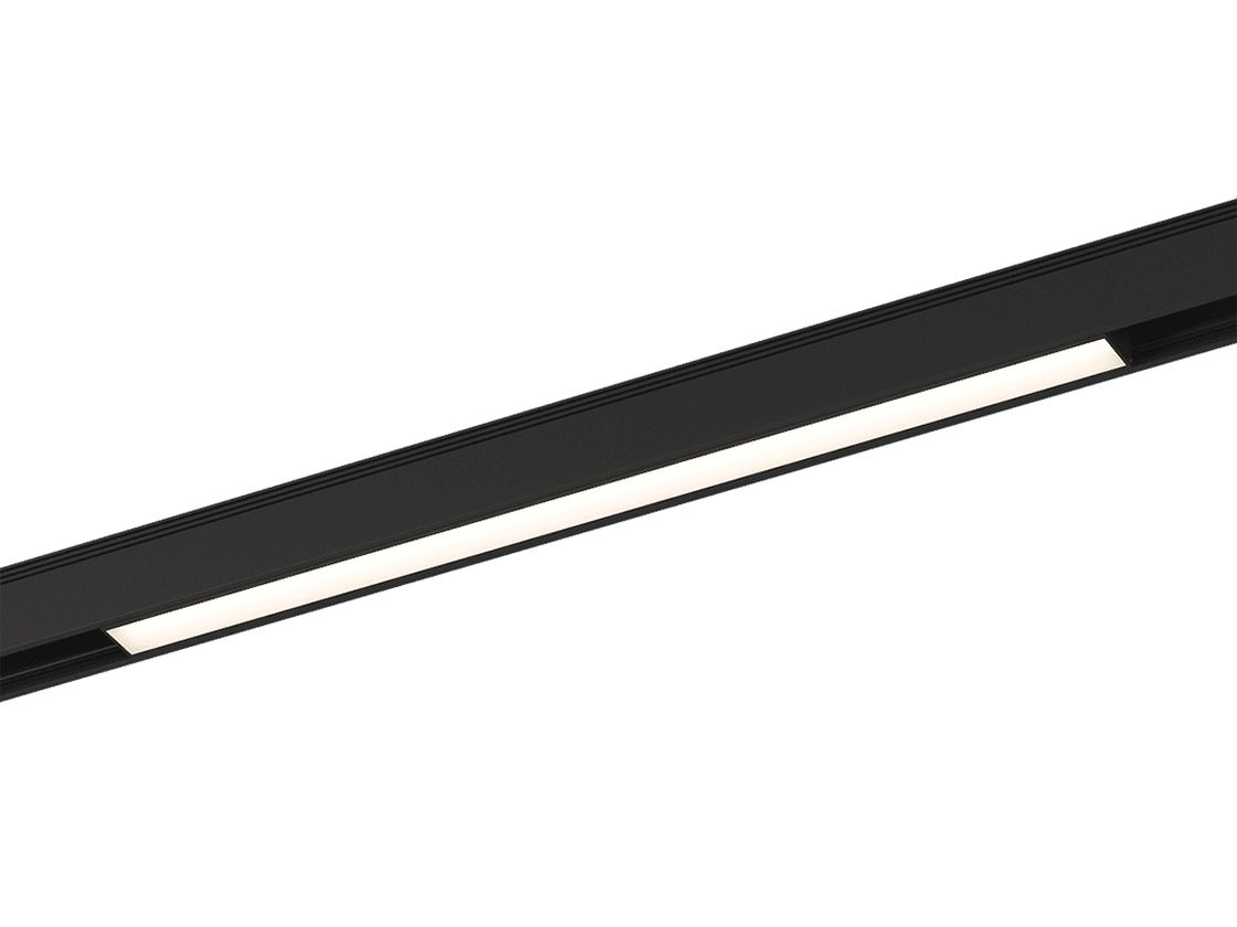 Светильник SY установлен в треке, вид снизу