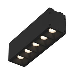 Черный светильник SY с пятью линзами, вид снизу