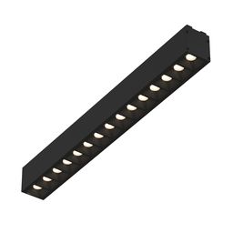 Трековый светильник SY черный, линейный корпус с линзами