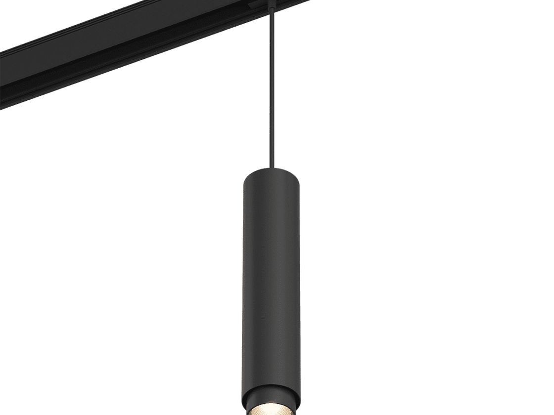 Светильник SY на треке, подвес на кабеле, общий вид