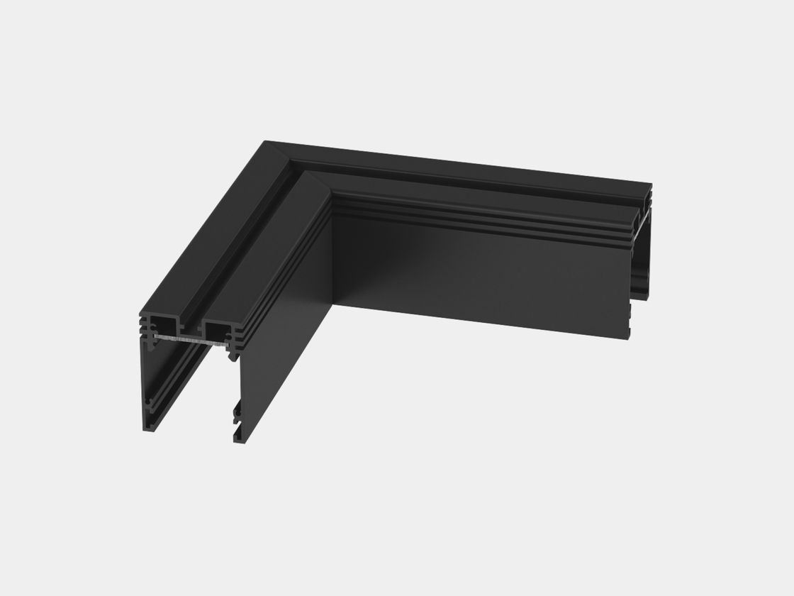 Угловой потолочный коннектор серии SY, черный, вид сверху