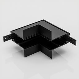 Угловой коннектор настенно-потолочный для серии SY , Черный , SY-601902-CN-BL