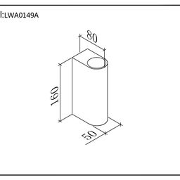 Светильник настенный JY FLAME белый, LW-A0149A-WH-WW