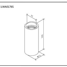 Светильник настенный JY FLAME, LW-A0176S-WH-WW