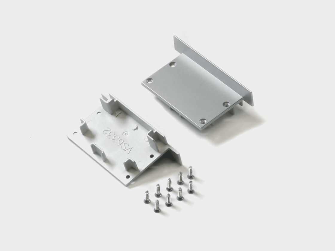 Заглушки LE6332-ECS серебристые с крепёжными винтами