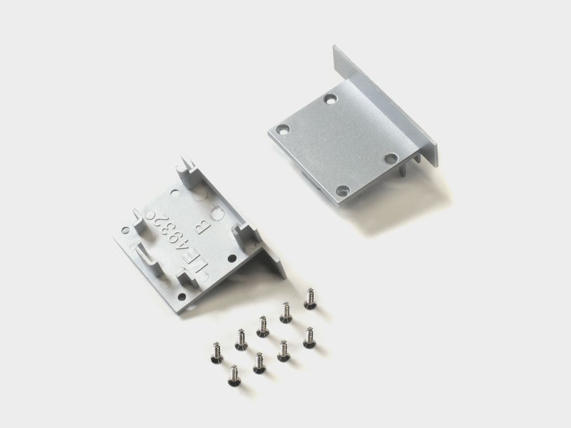 Заглушки LE4932-ECS серебро с крепёжными винтами