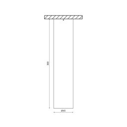 Чертеж светильника Villy long, размеры 300×65 мм