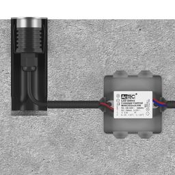 Встраиваемый напольный светильник с драйвером, вид сверху