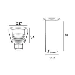 Светильник ландшафтный, черный, AL-DL0471-1-NW