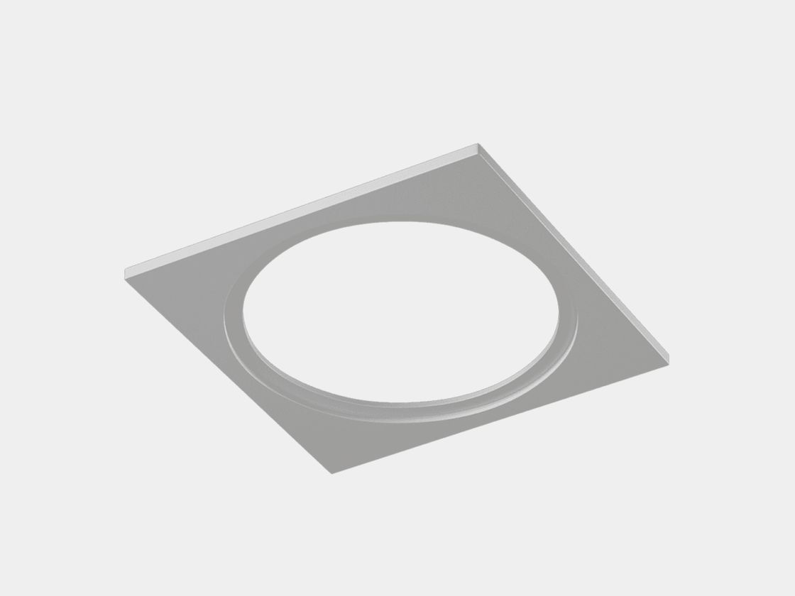 Квадратная белая рамка COMBO с круглым вырезом