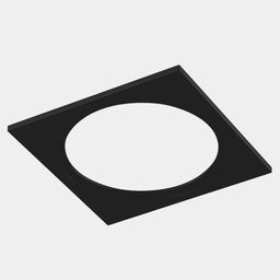 Рамка для серии COMBO 1 квадратная, черная, COMBO-1S1-BL