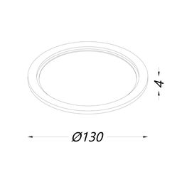 Рамка для серии COMBO 1 круглая, белая, COMBO-1R1-WH