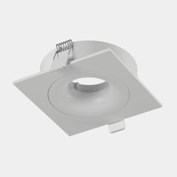 Встраиваемый квадратный корпус COMBO 2 белый, вид под углом