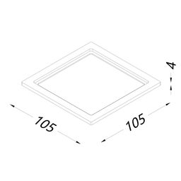 Рамка для серии COMBO 3, квадратная, черная, COMBO-3S1-BL