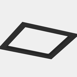 Квадратная черная рамка COMBO 3, вид сверху