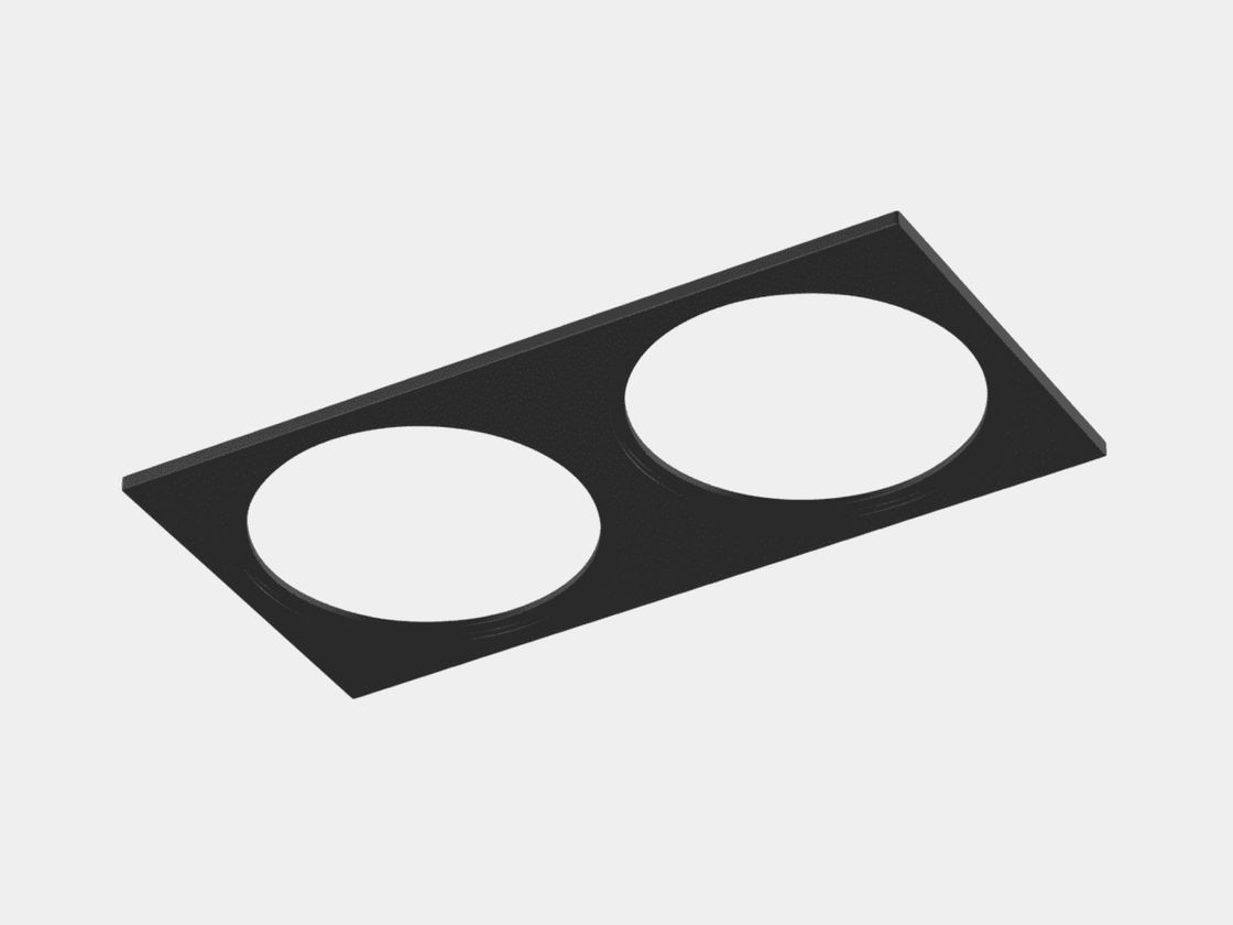 Рамка двойная COMBO 4 с двумя круглыми отверстиями