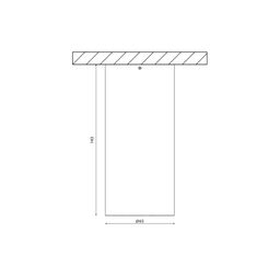 Чертёж светильника VILLY размеры 143 мм 65 мм