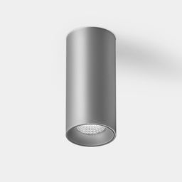 Накладной цилиндрический светильник Villy, серебристый корпус, вид снизу