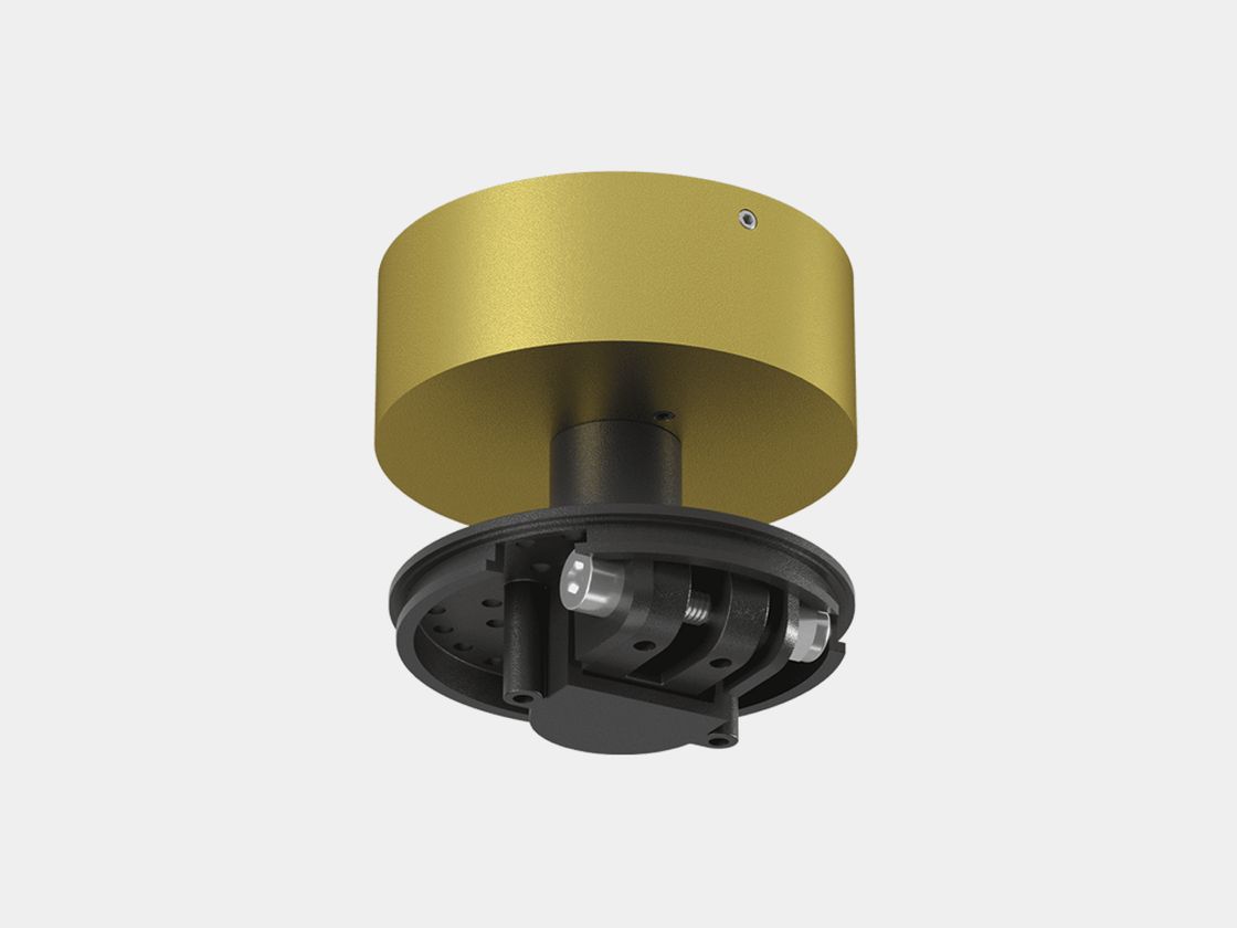 Крепление M3 Villy, корпус золото, вид снизу